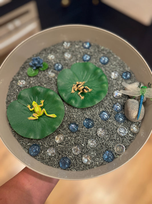 Leap & splash frog pour & play sensory play kit