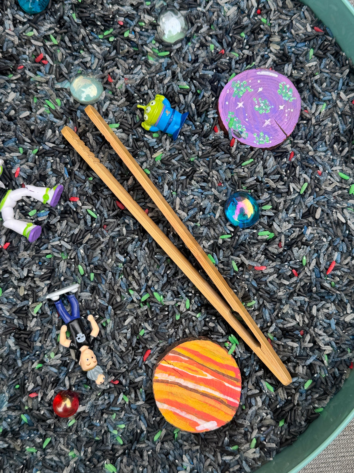 The claw space rescue mission sensory kit