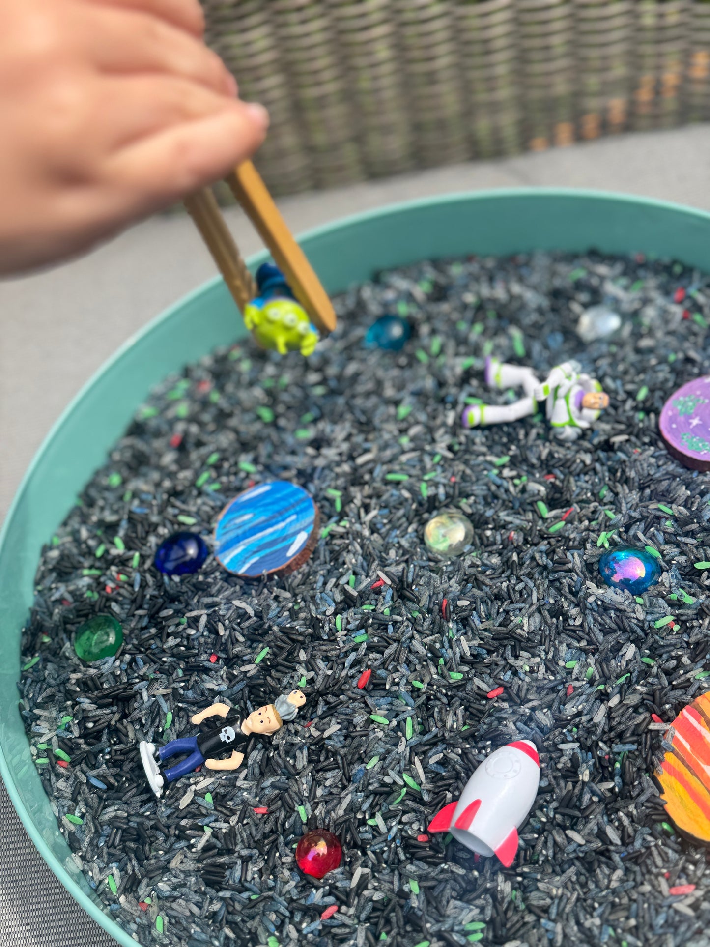 The claw space rescue mission sensory kit