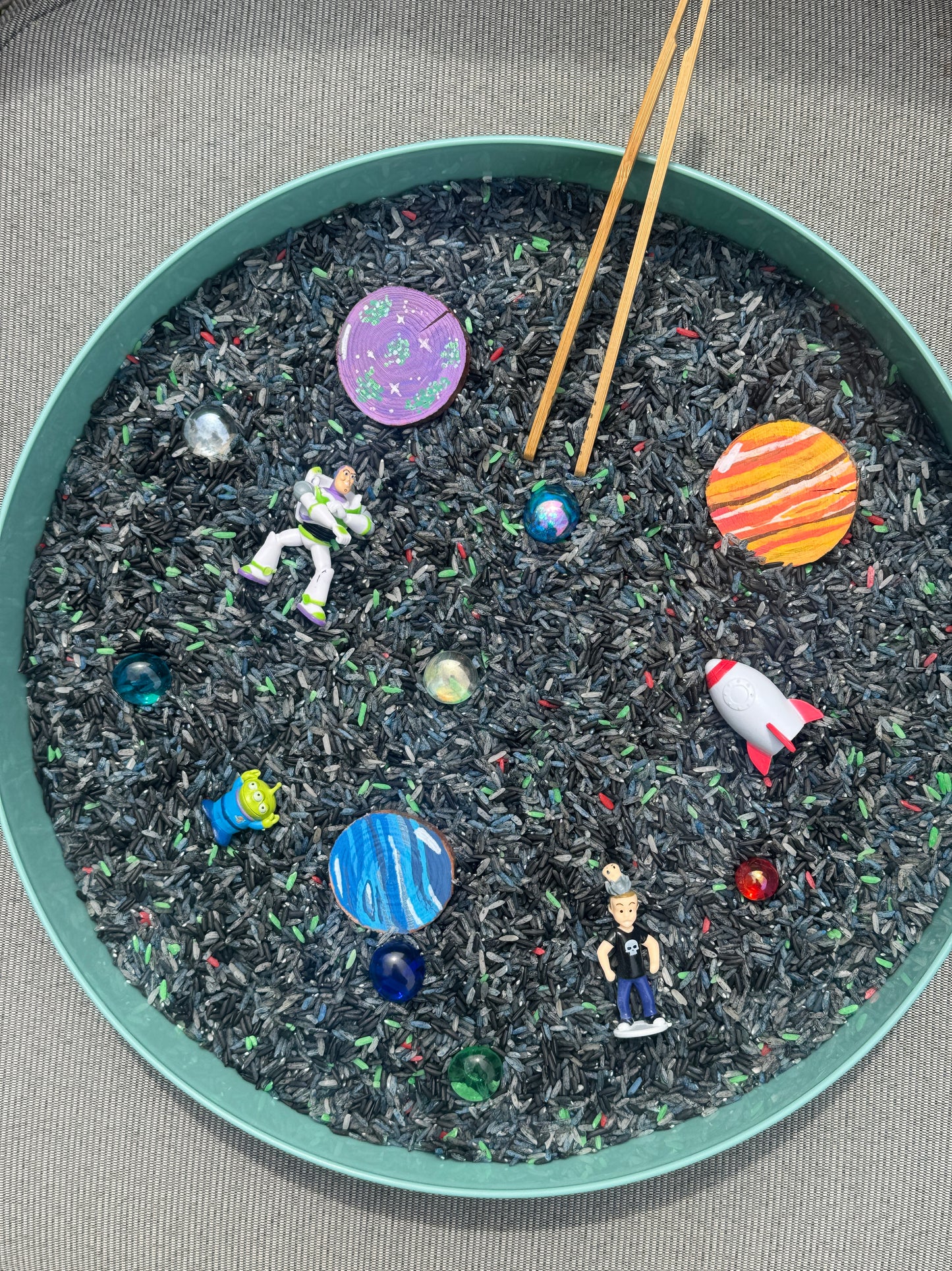 The claw space rescue mission sensory kit