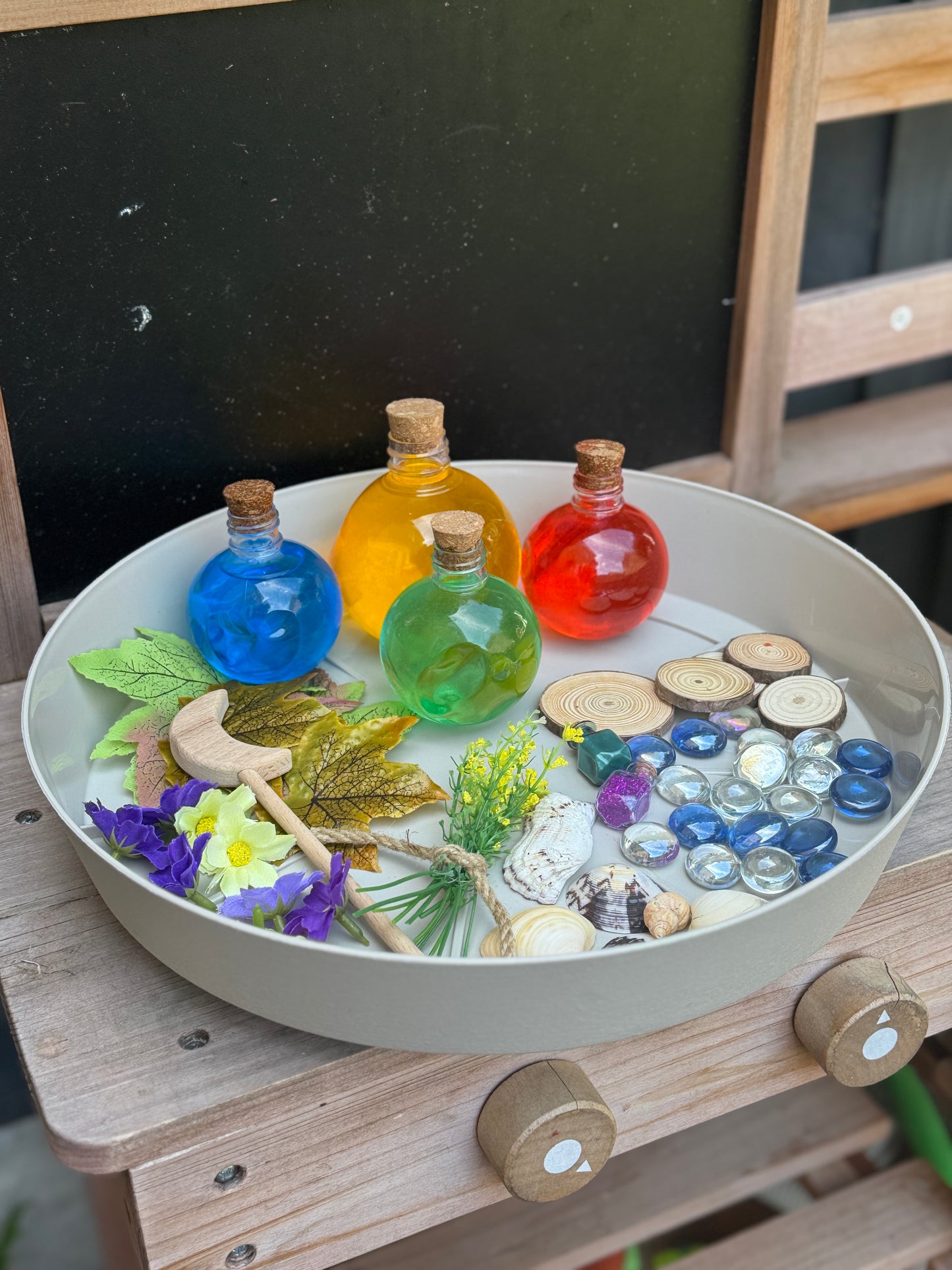 Reusable potion making sensory kit
