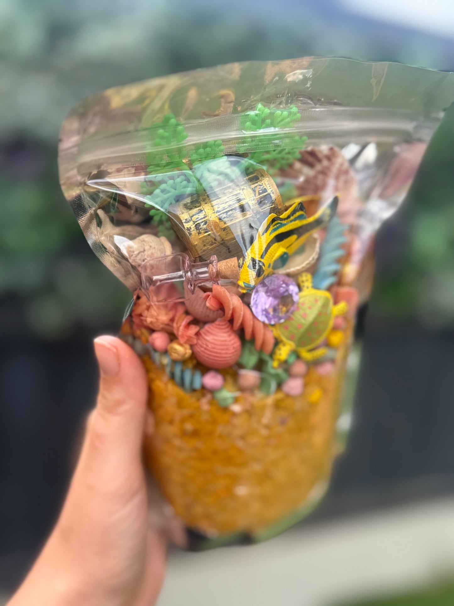 Taste of the Caribbean Ocean treasures under the sea sensory kit pour & play