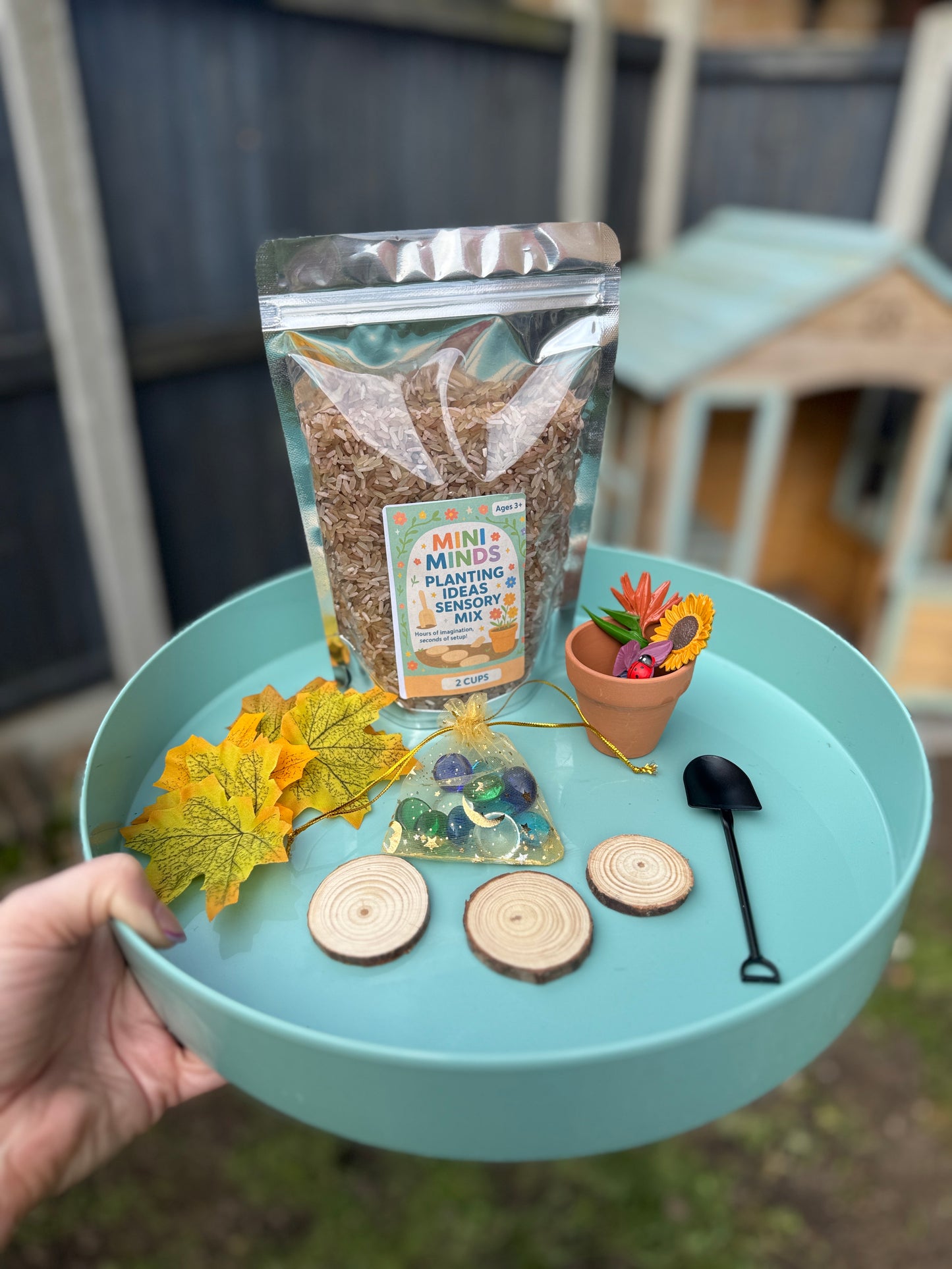 Planting Ideas flower garden pour & play Sensory kit