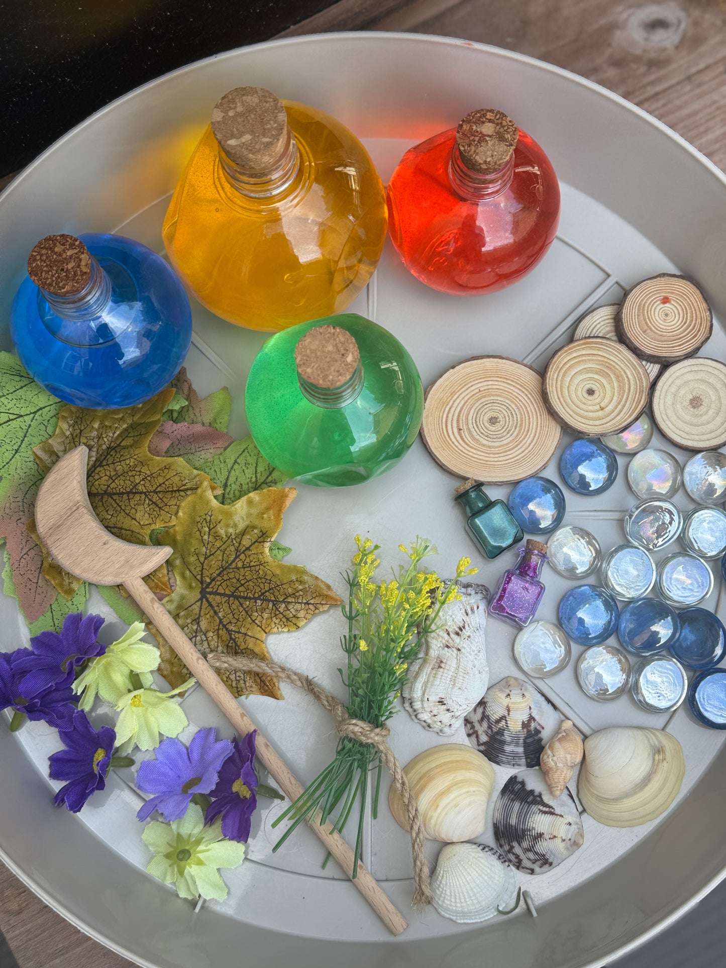 Reusable potion making sensory kit