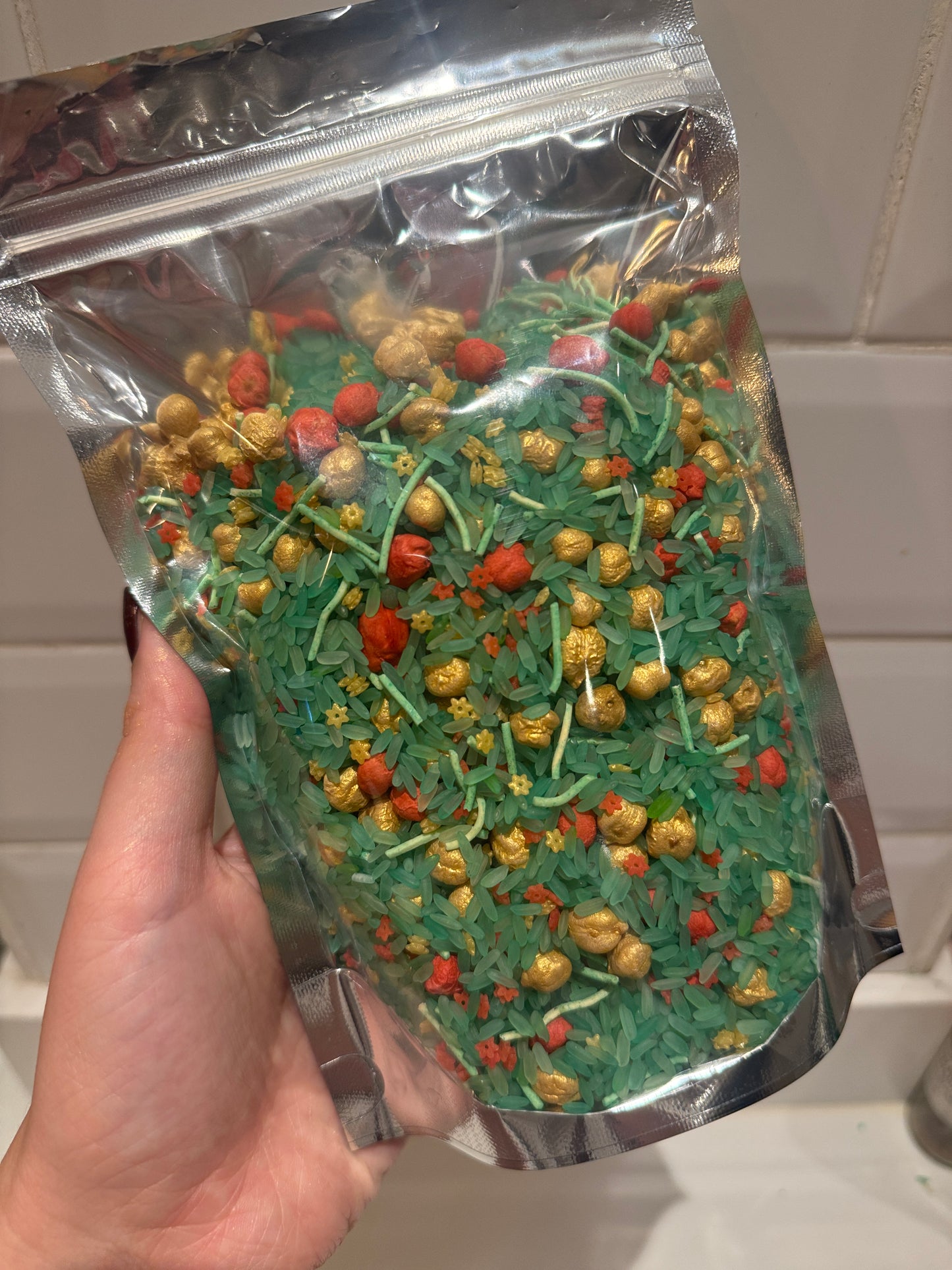 Christmas mix sensory bin filler (3 cups)