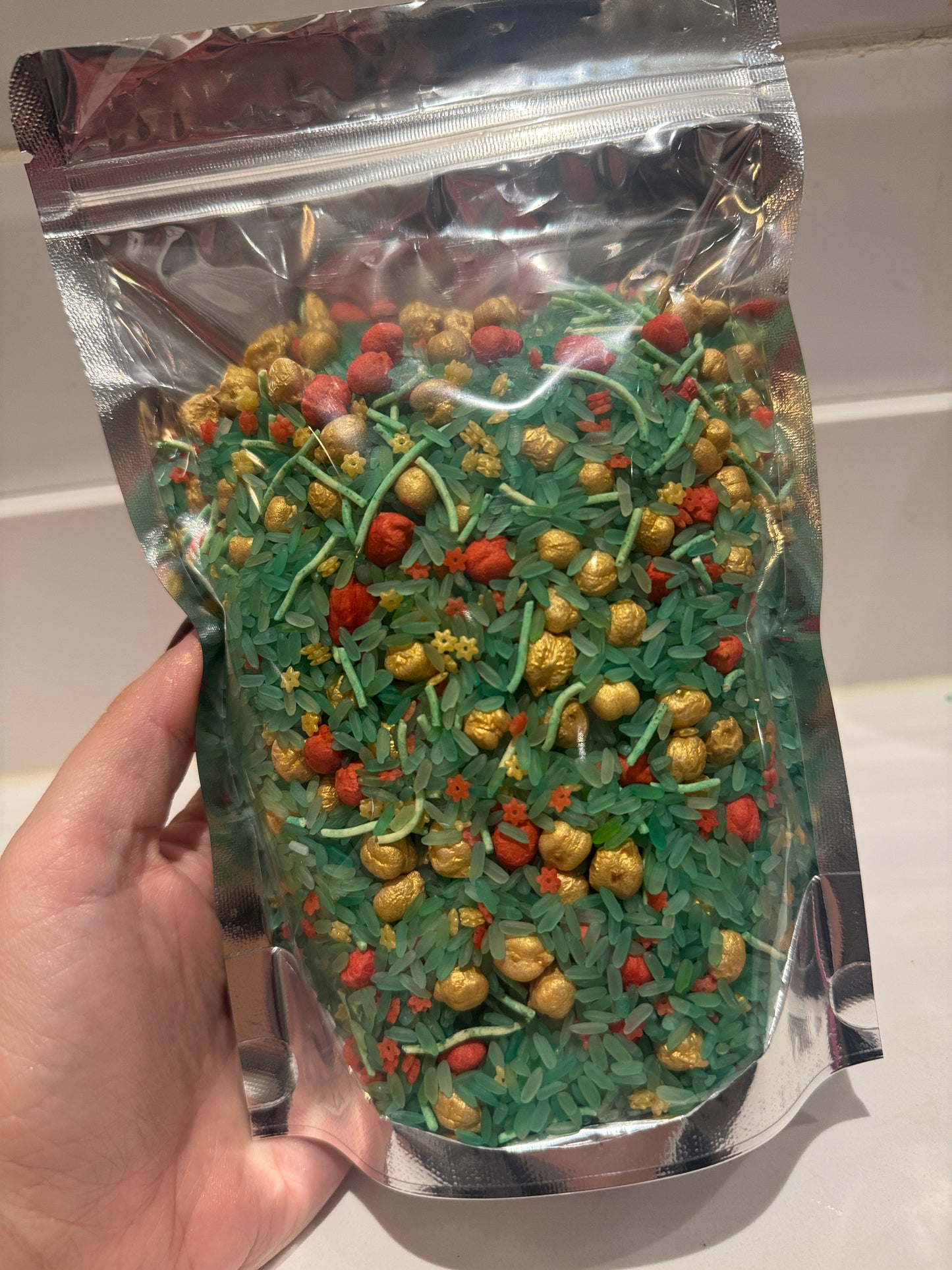 Christmas mix sensory bin filler (3 cups)