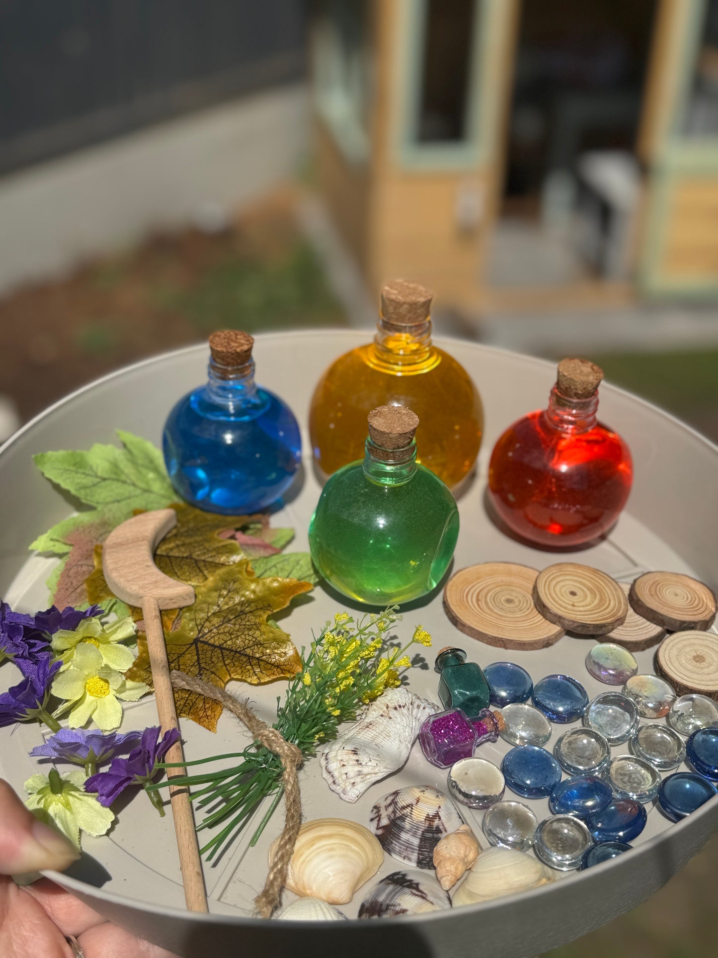 Reusable potion making sensory kit