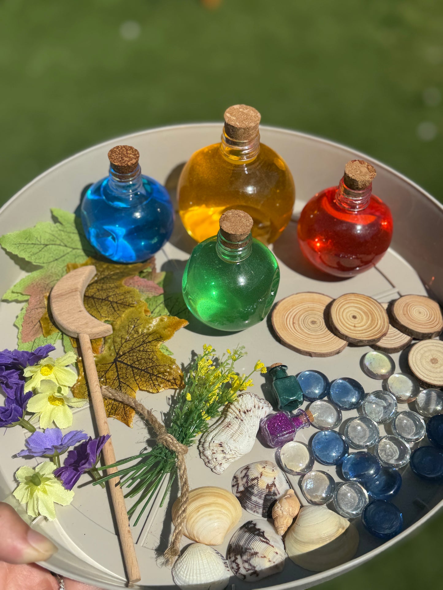 Reusable potion making sensory kit